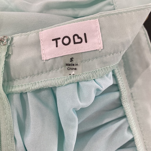 Tobi Teal Lace Mini Skirt - Small - Picture 7 of 10